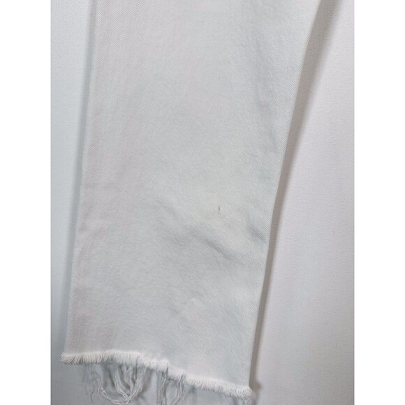 AGOLDE Womens Jeans White Riley High Rise Straight Crop Denim Button Fly Size 27 - Picture 12 of 14